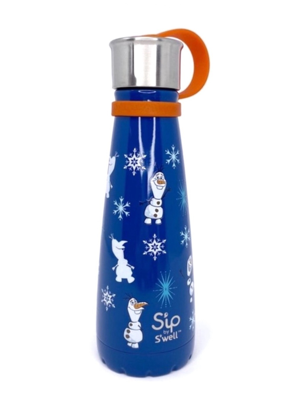 Frozen Water Bottle S’ip by S’well Disney II Olaf Stainless Steel Blue New NWT